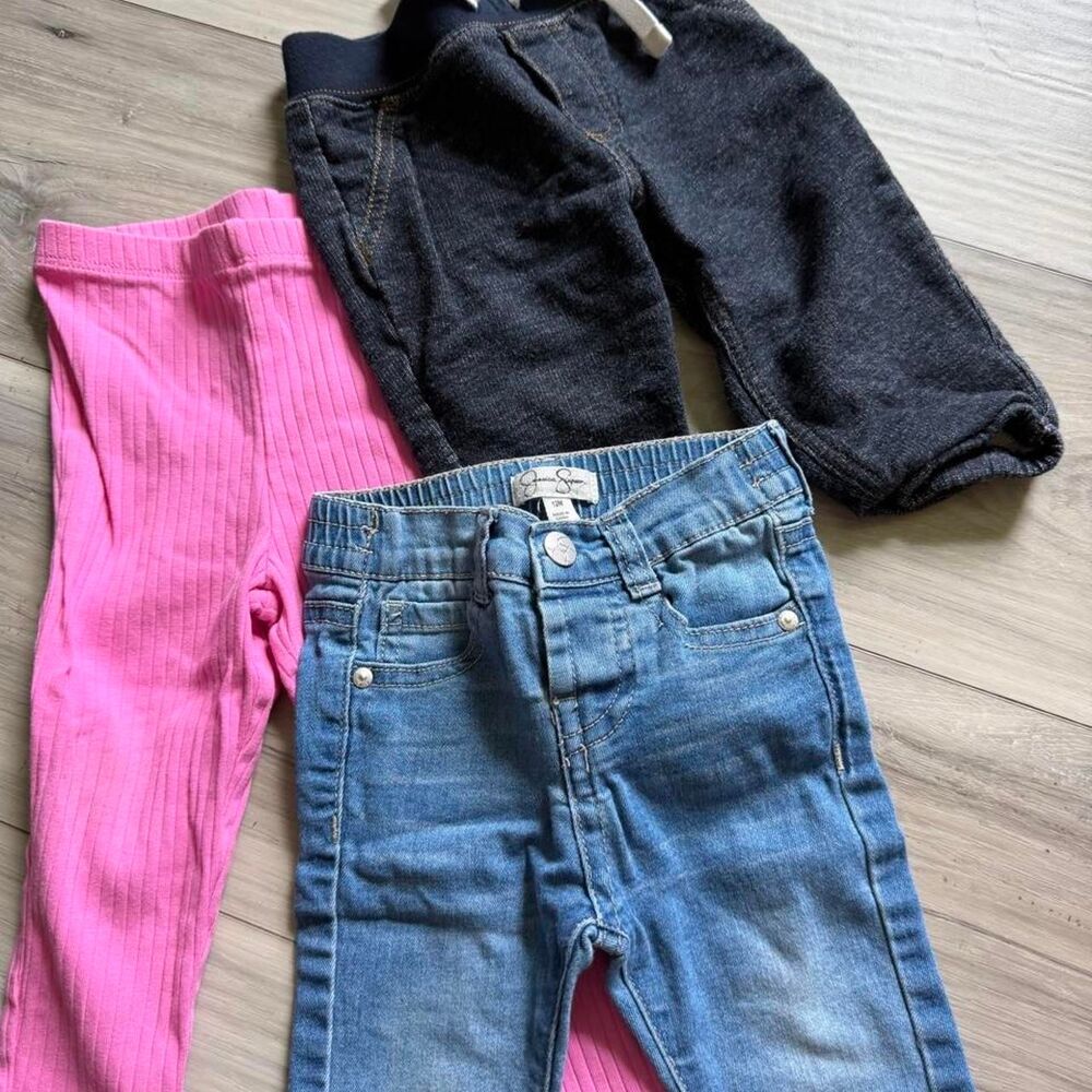 Baby girls 12M pant bundle - 3 pairs